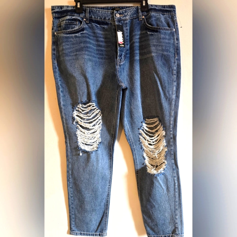 NWT AFRM Destressed Jeans